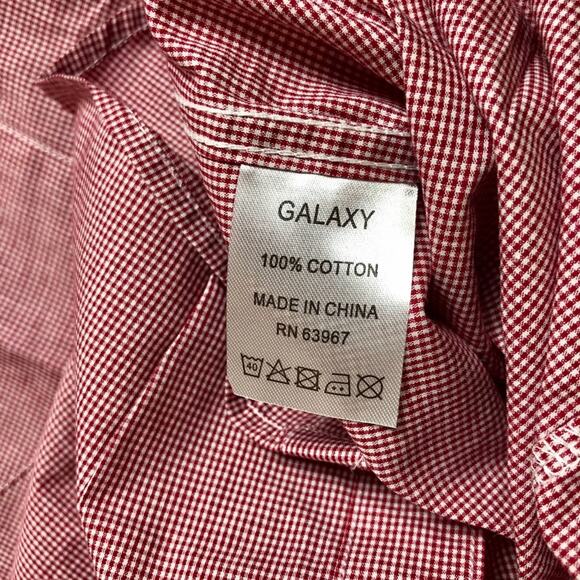 Galaxy By Harvic Slim-fit Collared Pin-Check Shirt - Picture 4 of 10